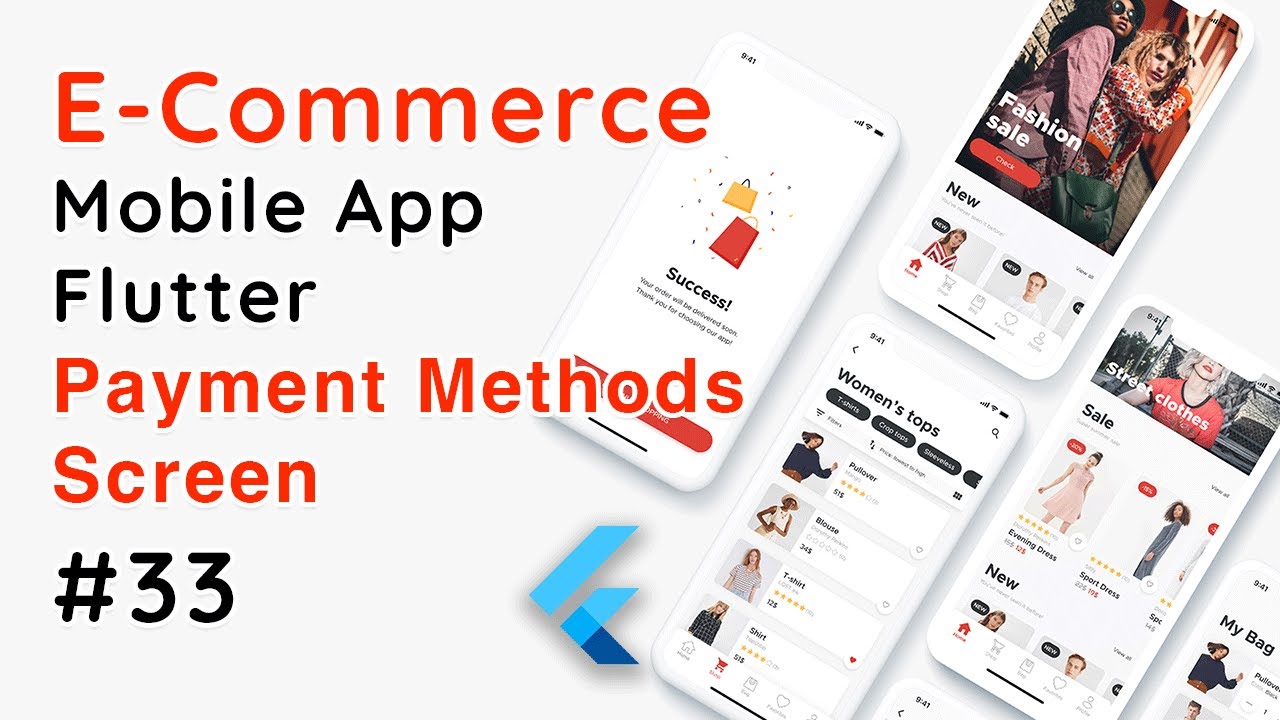 Flutter E-Commerce App – Payment Methods List Screen UI #33