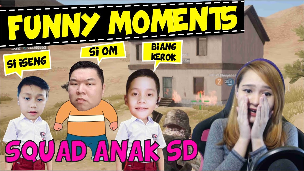 NGAKAKK !! SQUAD ANAK SD - PLAYERUNKNOWNS BATTLEGROUNDS