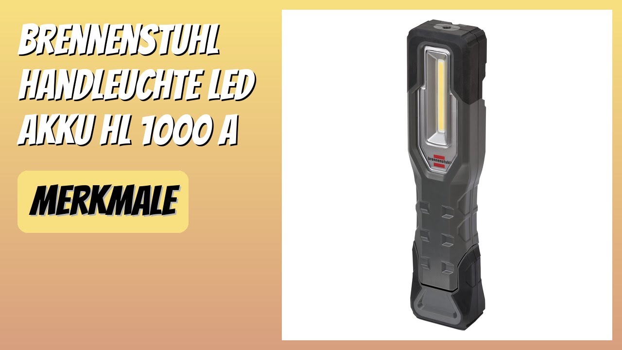 BEWERTUNG (2025): Brennenstuhl Handleuchte LED Akku HL 1000 A. Infos