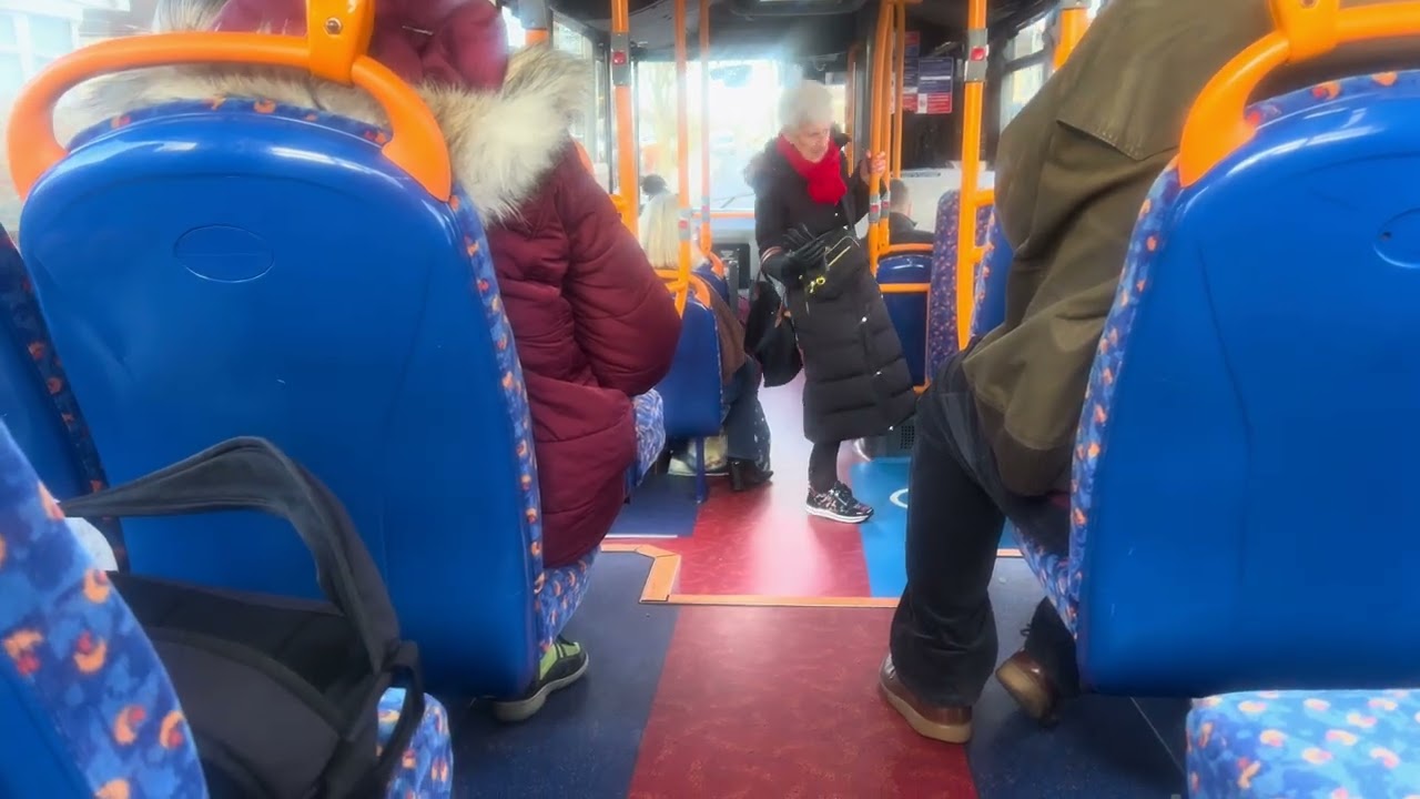 (Aging Parts + ASMR Engine) Journey on Route 193 Stagecoach London YY18TKO 37522 17/1/26