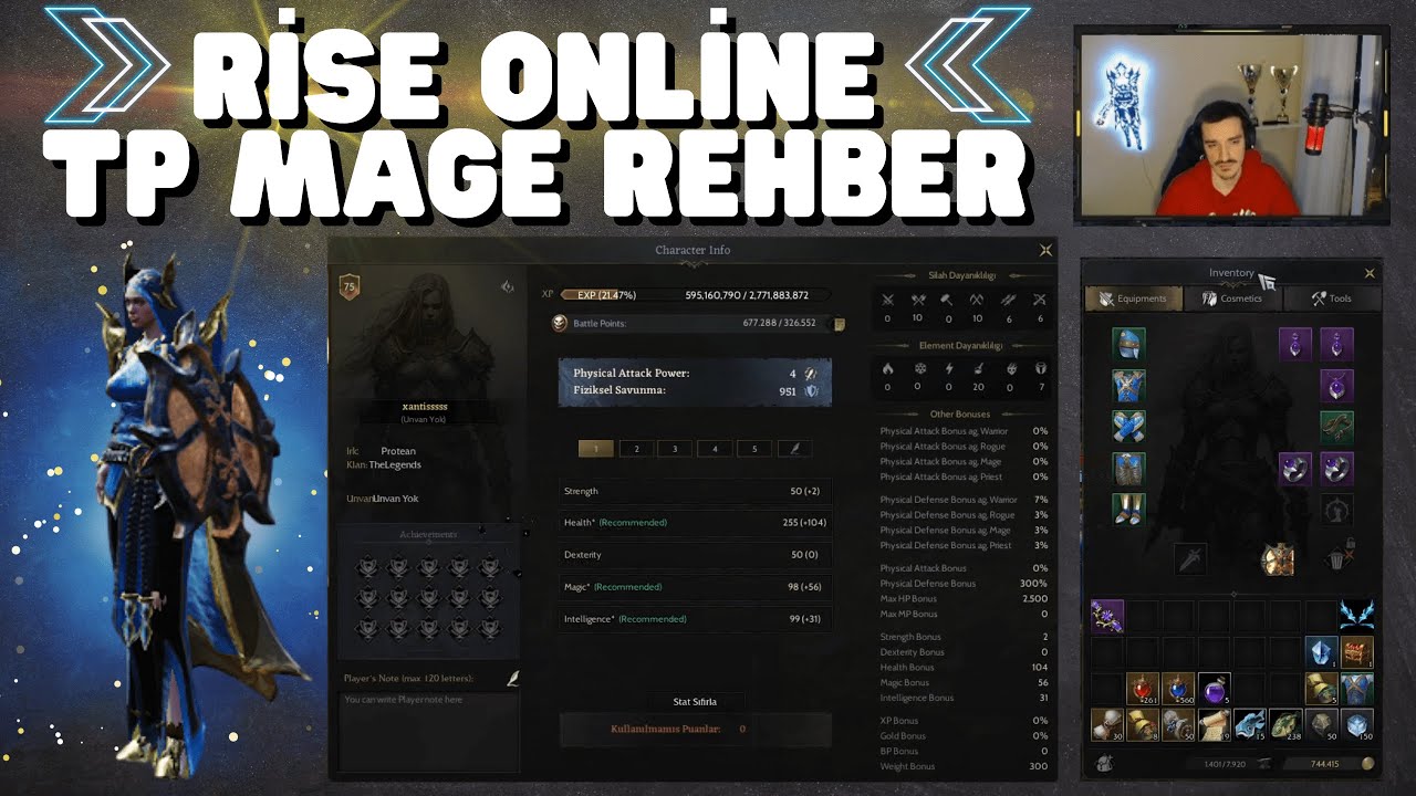 RİSE ONLİNE WORLD TP MAGE REHBERİ | #riseonline