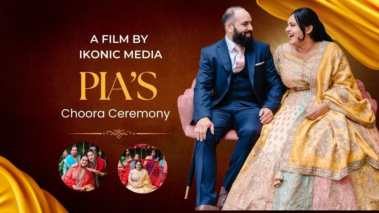 Cinematic Punjabi Choora | Red & Ivory Bangles Wedding Ceremony