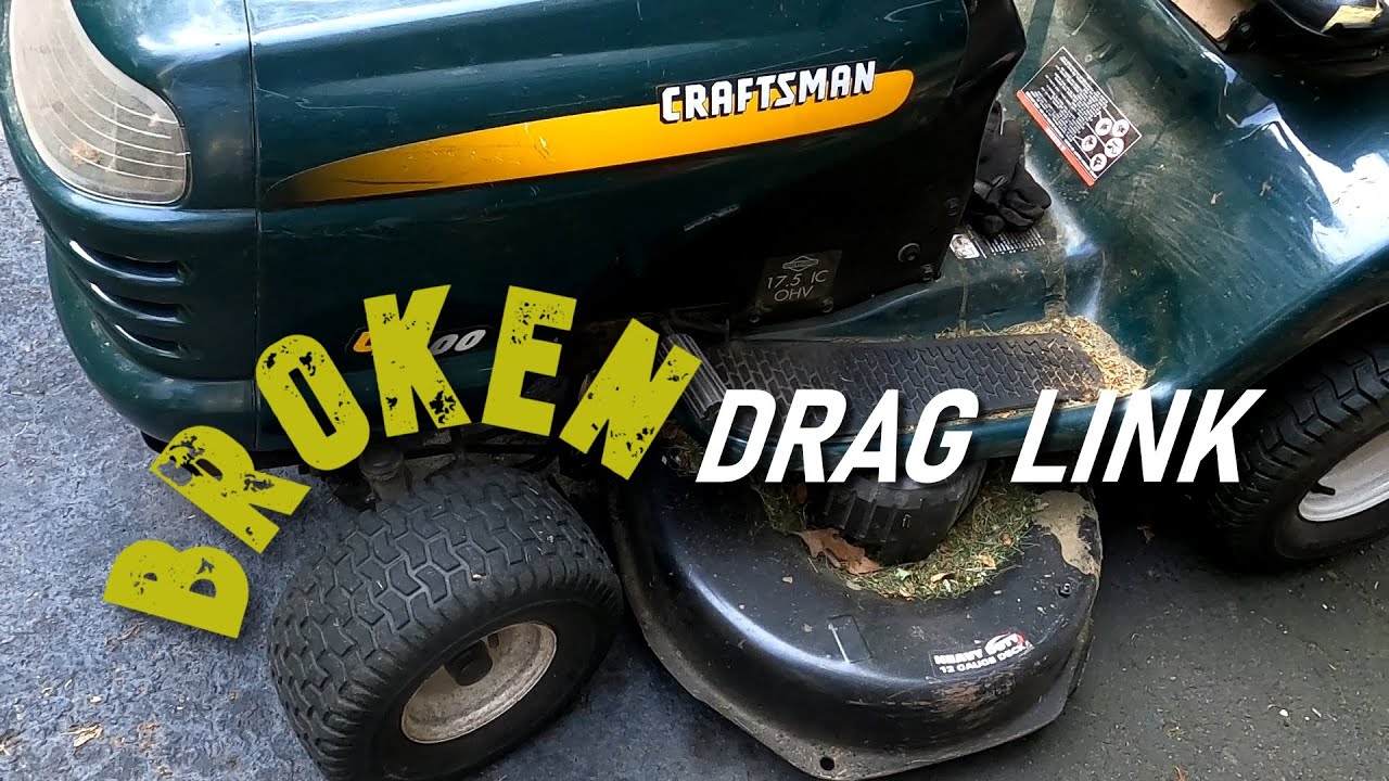 Fixing steering drag link on a Craftsman LT1000 riding mower
