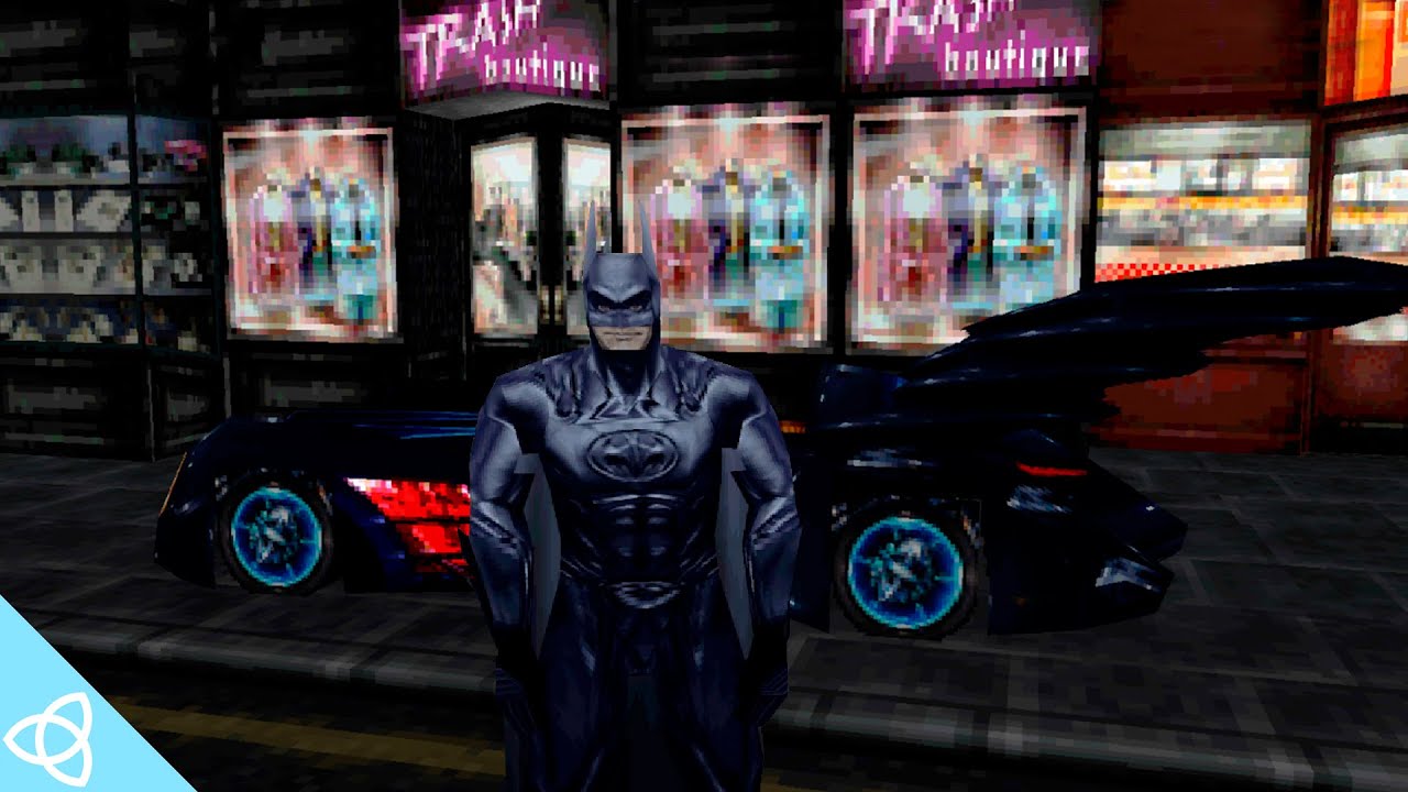 Batman & Robin (PS1) - Exploring the Impressive Open World Gotham City | Low Poly City Tour