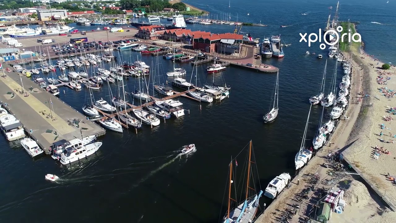 Gemeente Haven Urk, Netherlands 2019.07 aerial video