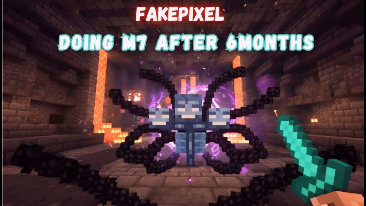 Doing M7 after 6months Fakepixel skyblock