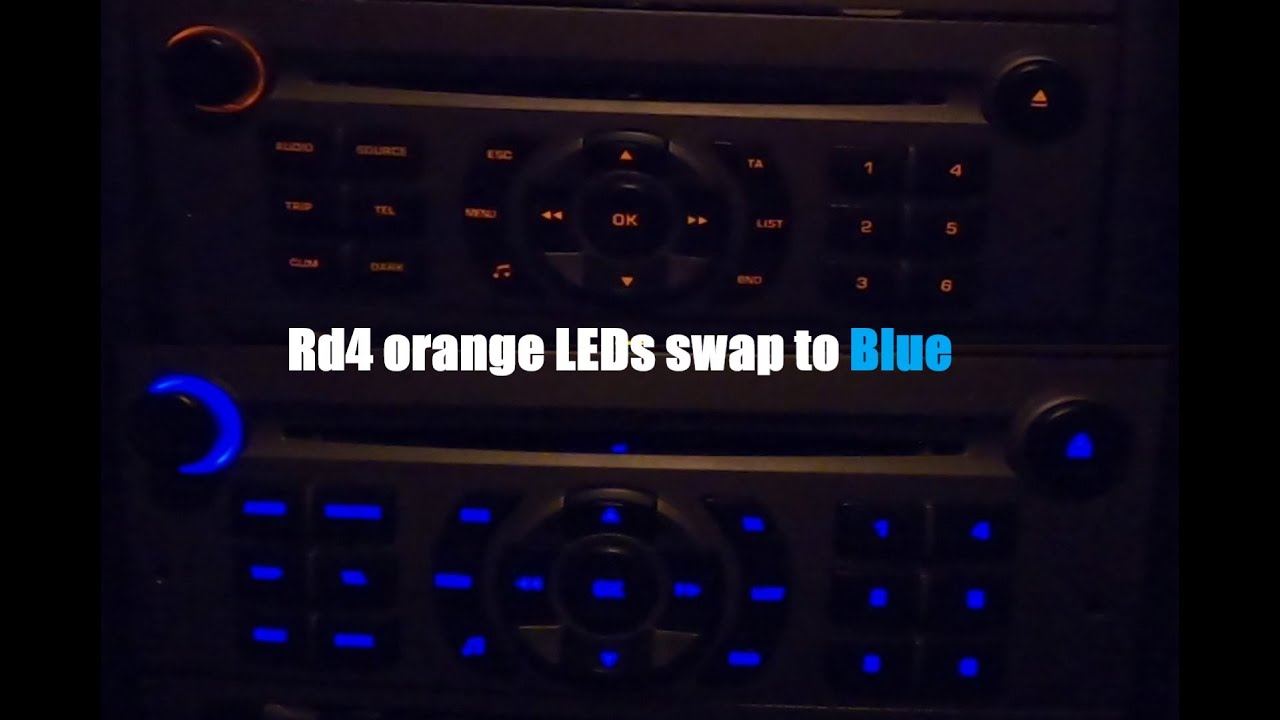 Peugeot 407 Rd4 Unit LEDs swap.