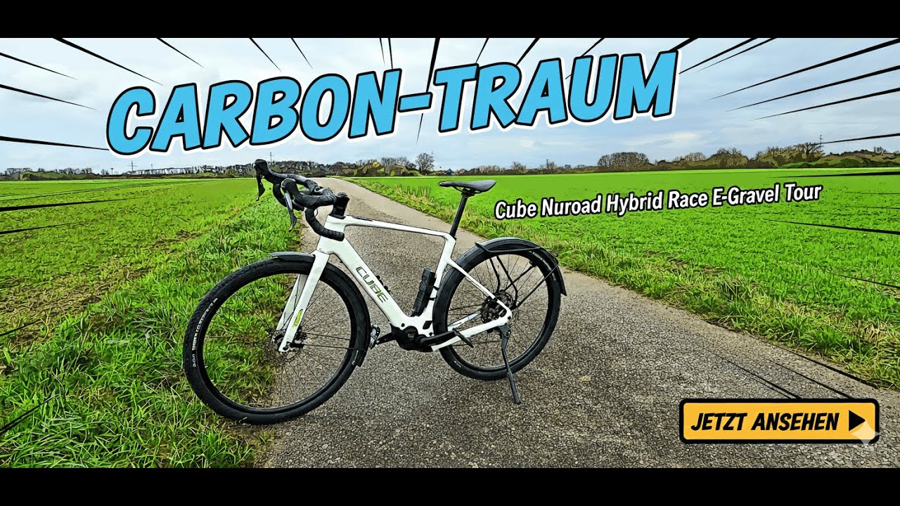 Carbon-Traum auf zwei Rädern – Cube Nuroad Hybrid Race E-Gravel Tour 🚴‍♂️⚡