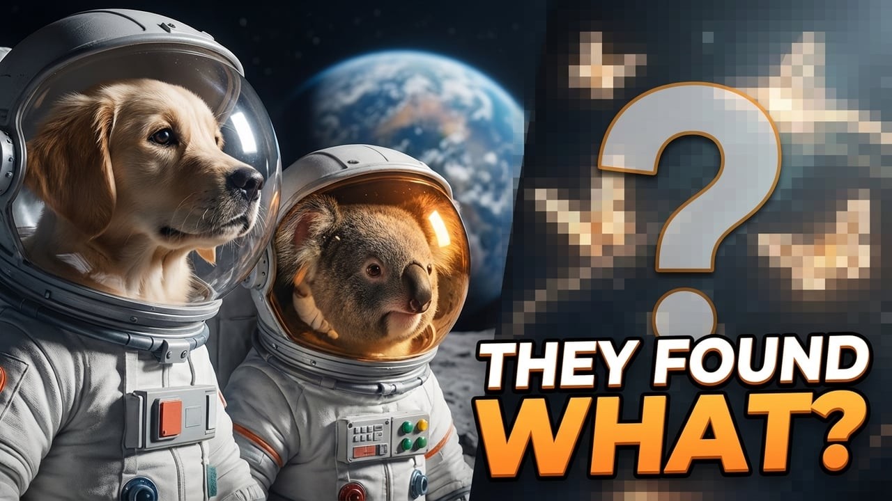 🐶🐨 Puppy & Koala Go to the Moon for Lunar Colony Mission🌕 | Glowing Space Moths Change Everything 🚀✨
