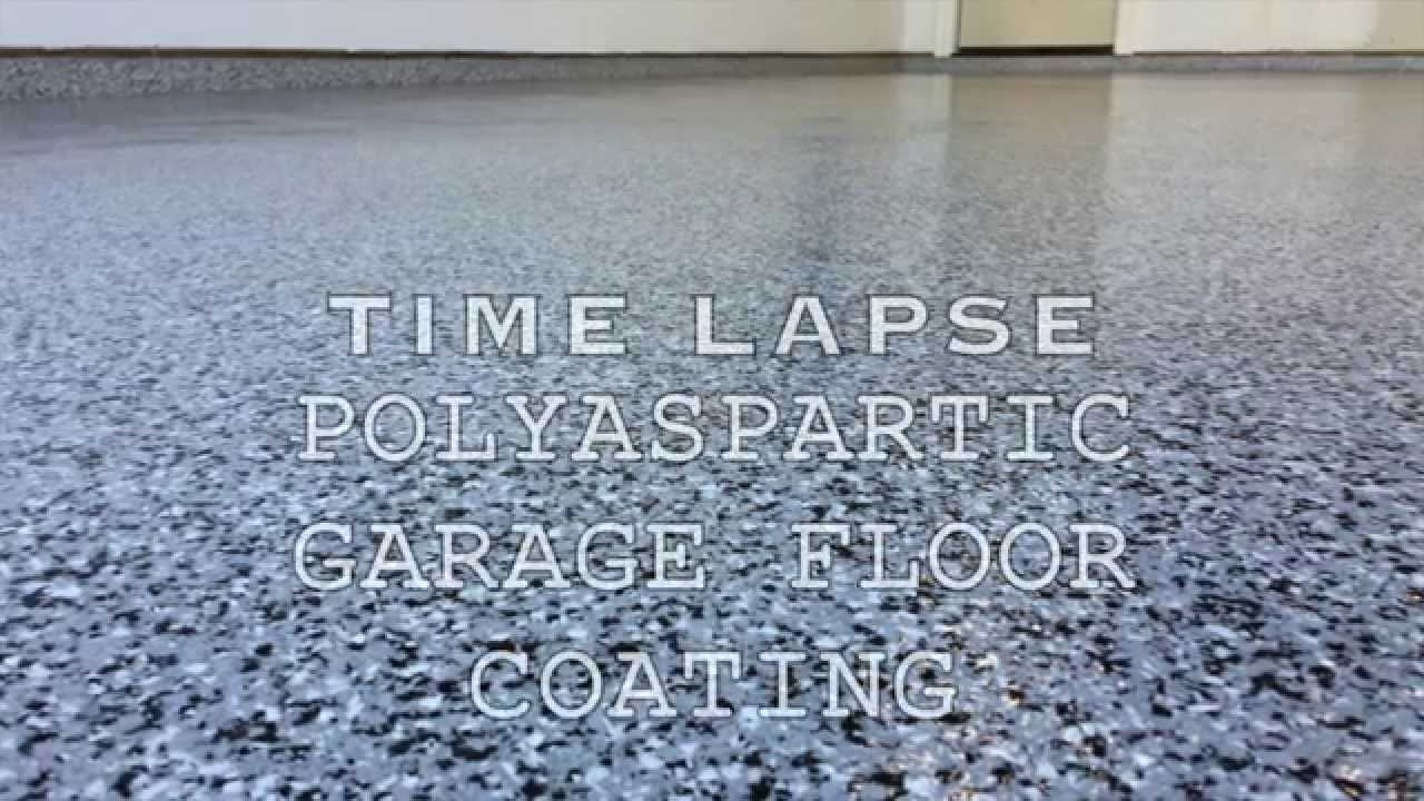 Polyaspartic Garage Floor Coating Time Lapse