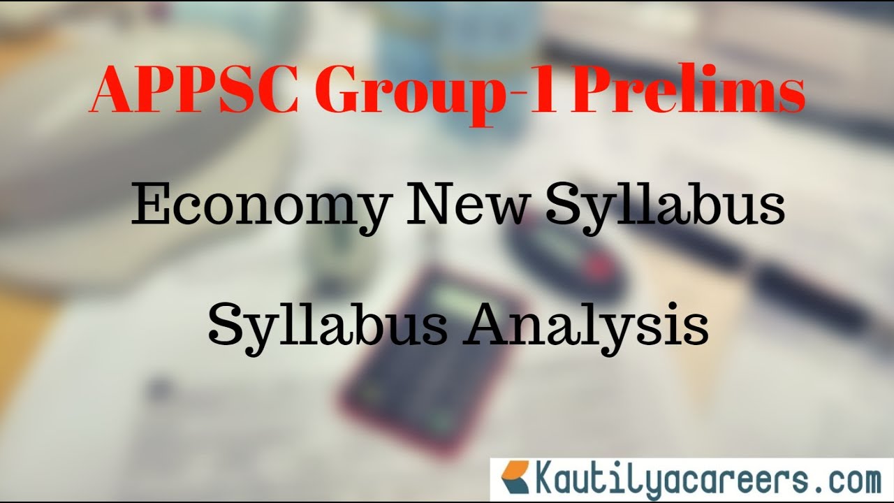 APPSC Group-1 Prelims Economy New Syllabus Overview
