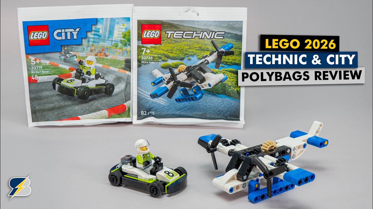 Recenzja zestaw&oacute;w LEGO 2026 Technic i City w torebkach &ndash; Biały wodnosamolot i gokart