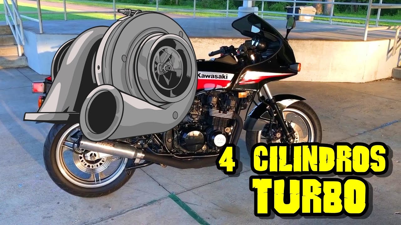 TURBINA ASSOPRANDO COM UM 4 CILINDROS FAZ UM RONCO SENSACIONAL - KAWASAKI GPZ 750 TURBO