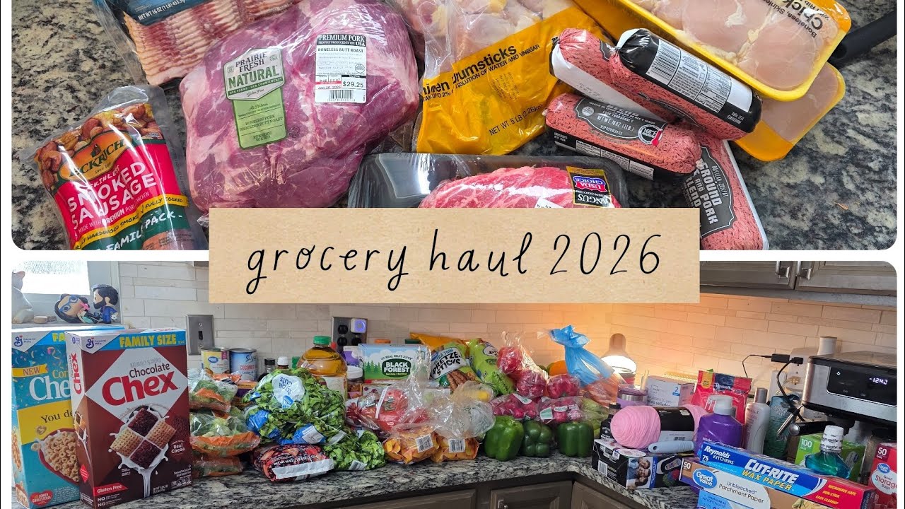 ✨️Large family grocery haul - Walmart - January 2026✨️