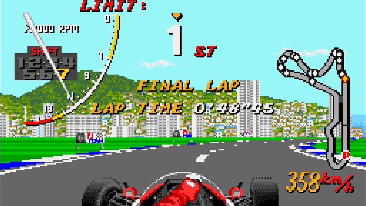 Super Monaco GP Longplay (Sega Genesis) [QHD]