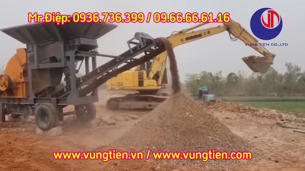 Dây chuyền tái chế xà bần, bê tông , gạch ngói vỡ