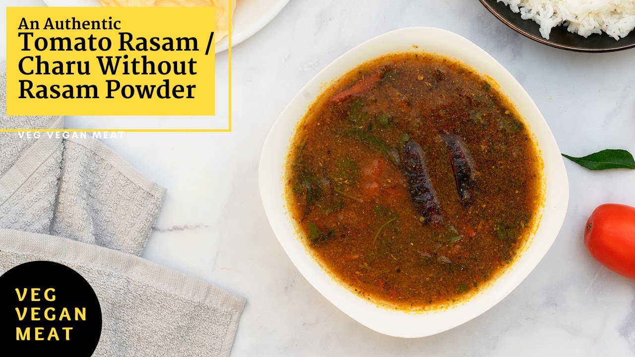 Tomato Garlic Rasam Recipe Without Dal and Rasam Powder | Tomato Charu