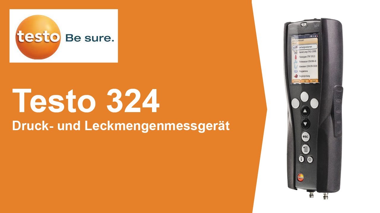 testo 324 – Druck  und Leckmengenmessgerät