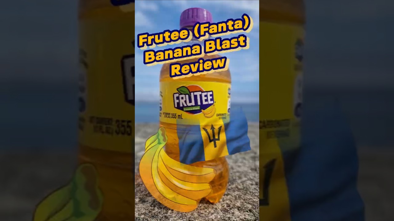 Frutee (Fanta) Banana Blast Review 🍌🇧🇧 #banana #barbados #fanta #frutee #review