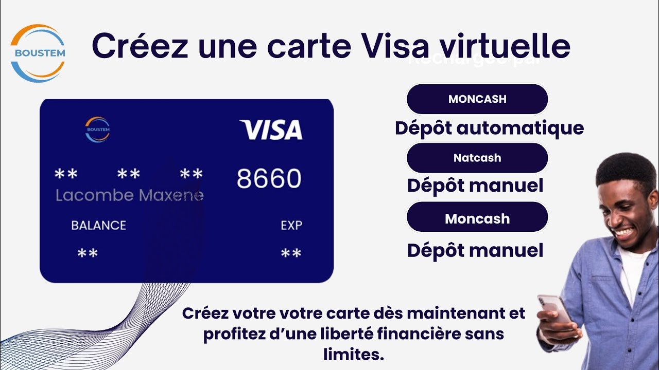 Cr&eacute;&eacute;r une carte Visa virtuelle en seulement 2 minutes