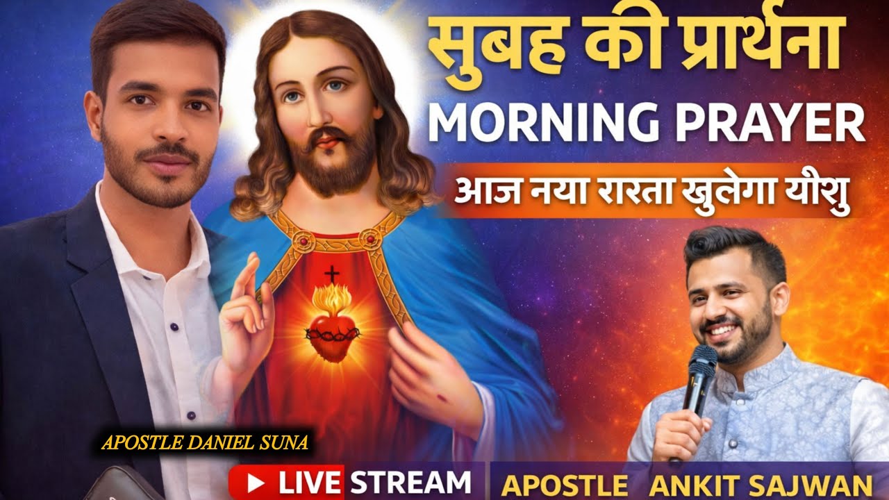 सुबह की प्रार्थना I MORNING PRAYER 🙏 HEALING PRAYER I DAILY PRAYER I APOSTLE DANIEL SUNA ankitsajwan