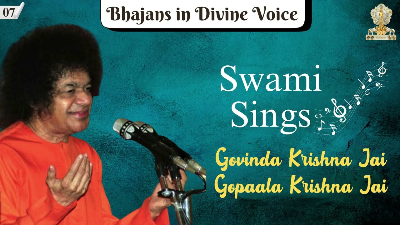 07_Bhajans in Divine Voice - Govinda Krishna Jai Gopaala Krishna Jai #Swamisings