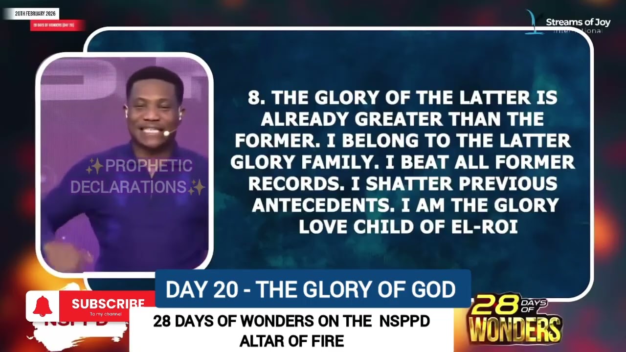 Day 20 – Declarations on the Glory of God | 28 Days of Wonders 🔥