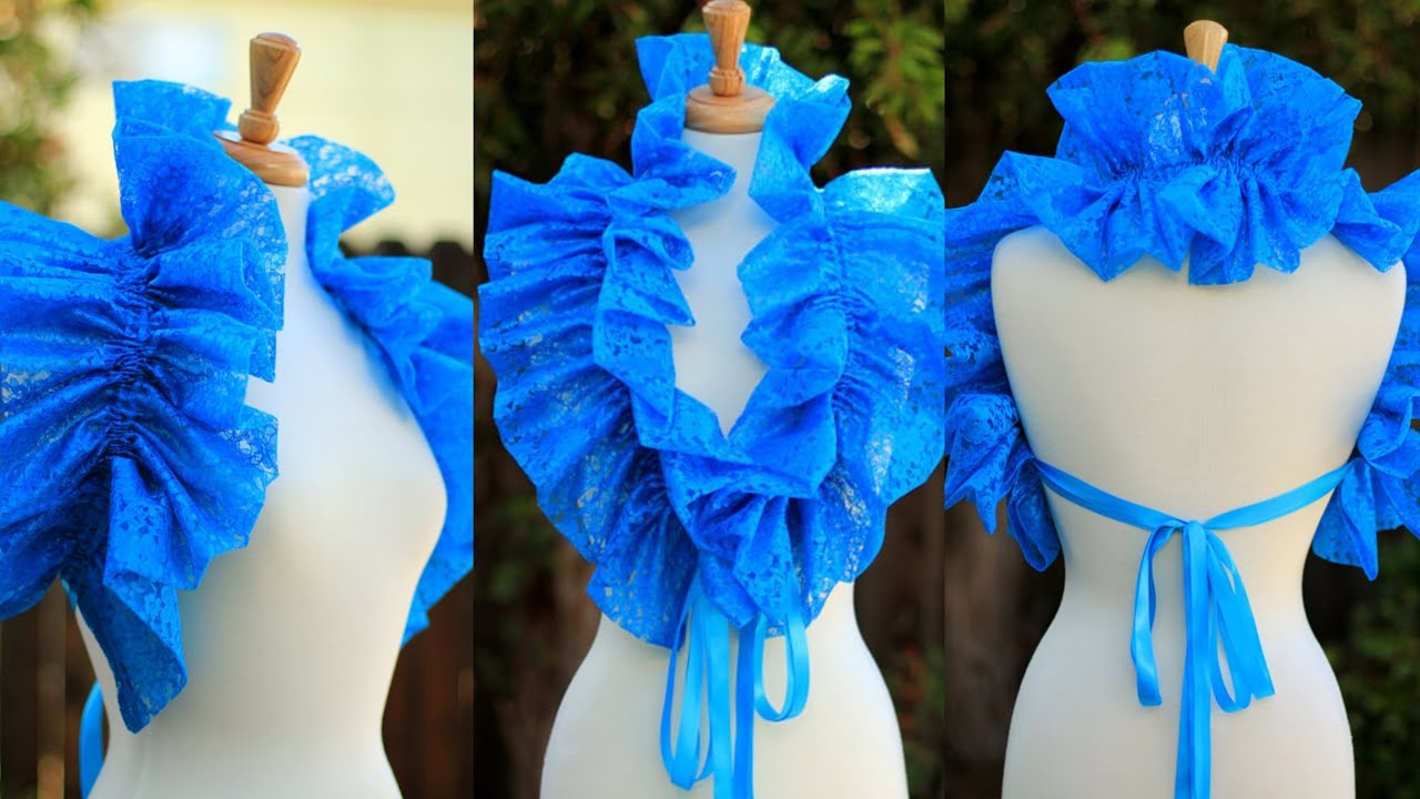 How to make a Statement Neck Ruffle | DIY STATEMENT COLLAR