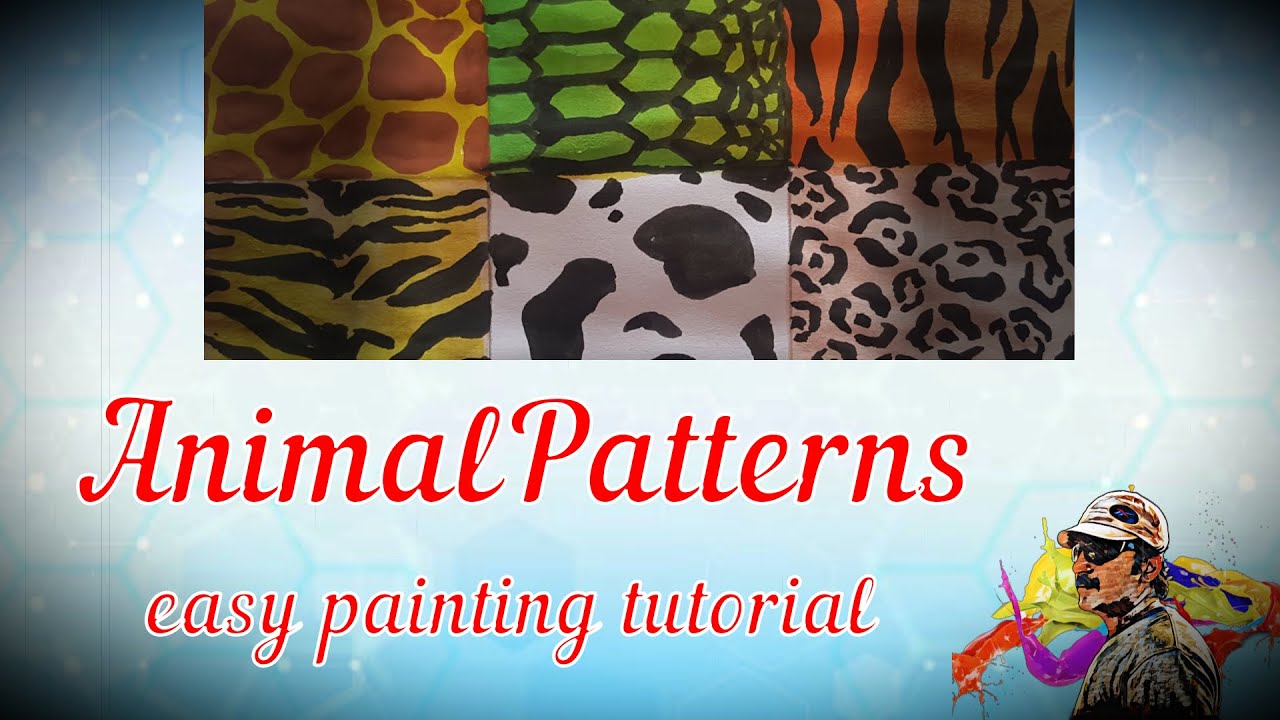 Animal Pattern Painting | easy painting tutorial