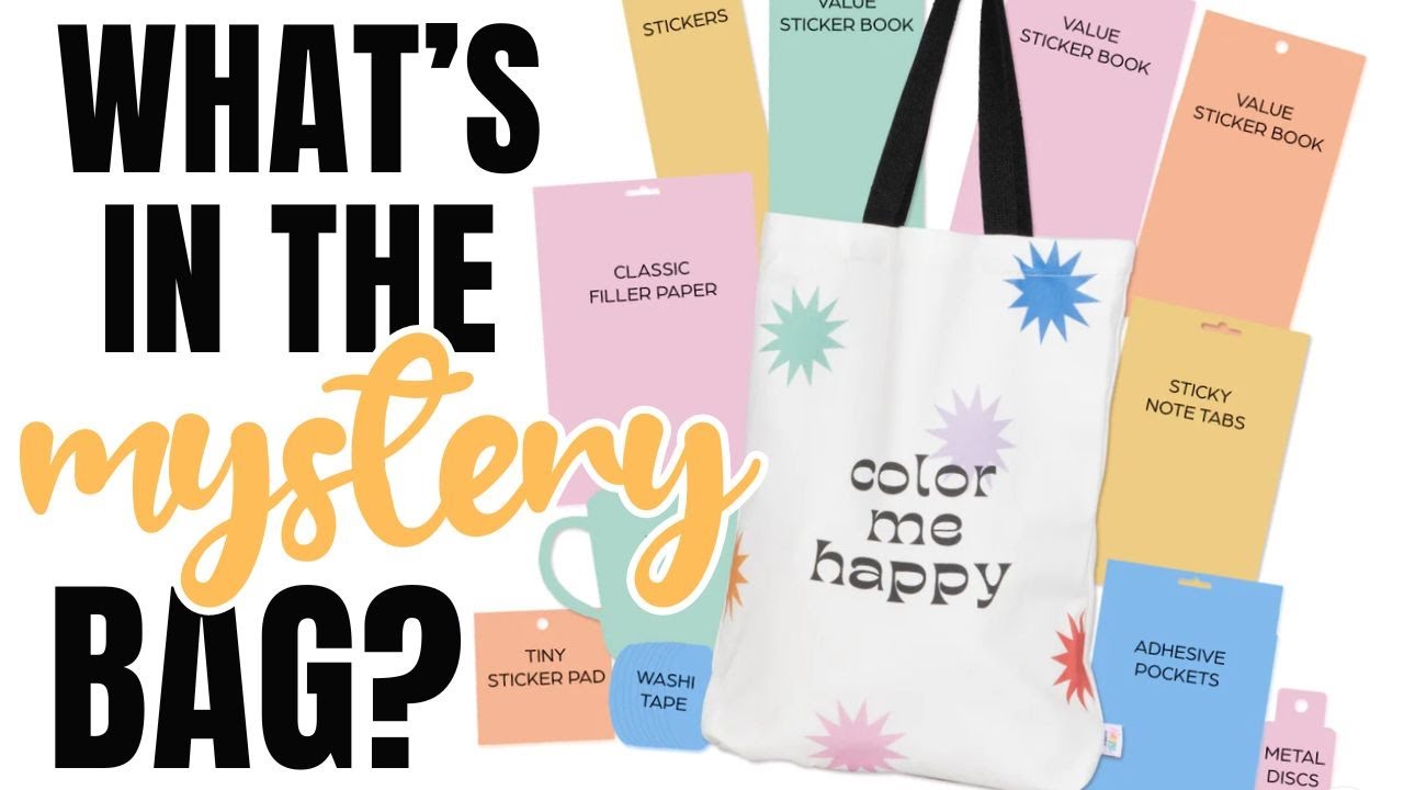 Happy Planner Mystery Bag 2023 Unboxing - Sticker Book Haul