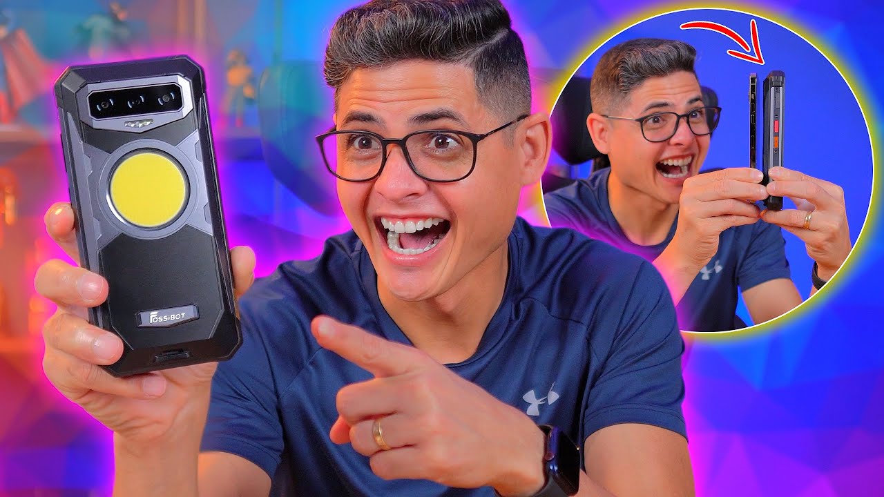 Esse SMARTPHONE tem uma BATERIA GIGANTE de 16500mAh! FossiBOT F102 - Unboxing e Impressões