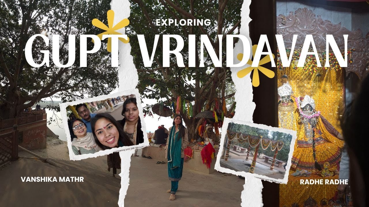 Gupt Vrindavan🦚🪈 || Vanshika Mathur Vlogs🧿 || #vrindavan #barasana #travelvlog #explore #kripa #vlog