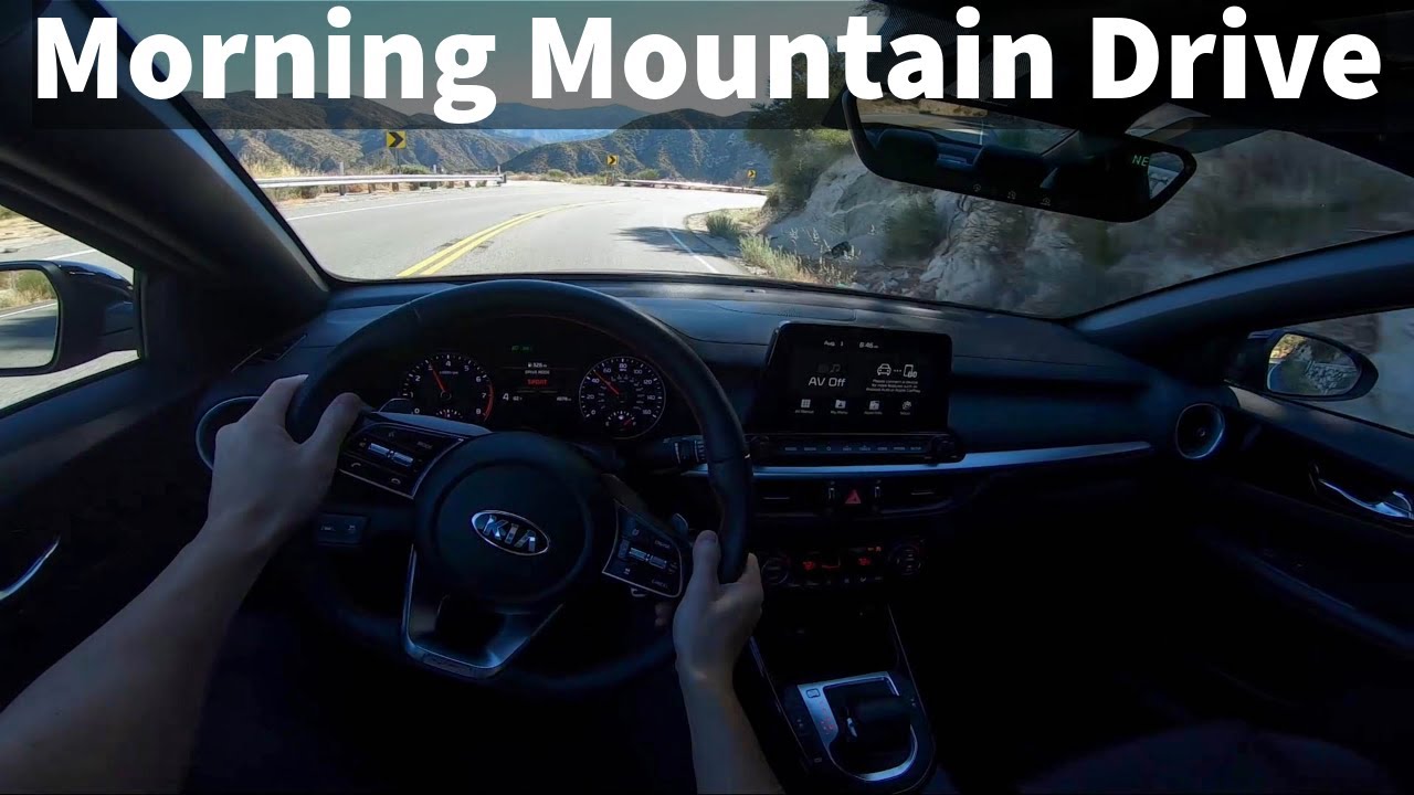 1 Hour Morning Mountain Drive for Sleep, ASMR, Relaxing