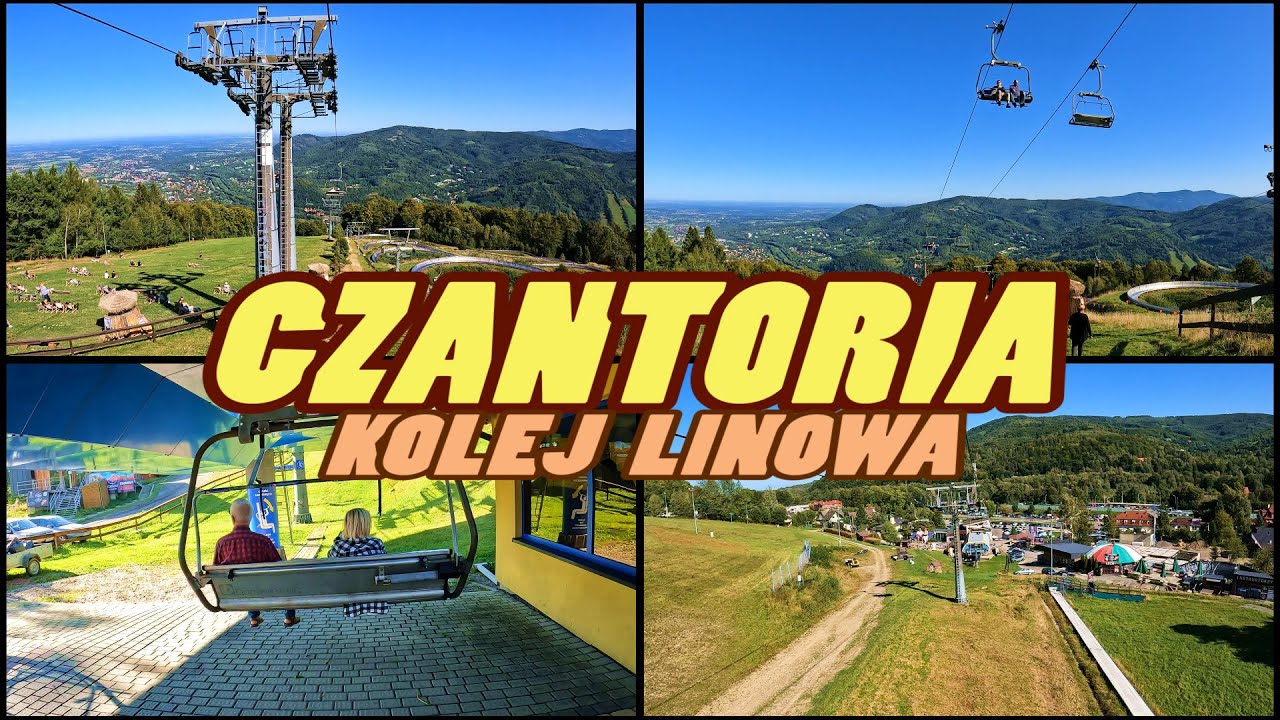 CZANTORIA Kolej Linowa - Chair Lift Ride Czantoria - Ustroń Poland [4k]