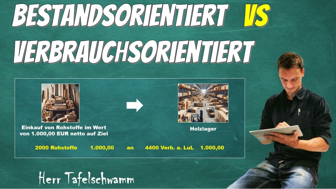 Unterschied zwischen bestandsorientierten und verbrauchsorientierten Buchungen - Einfach erklärt!