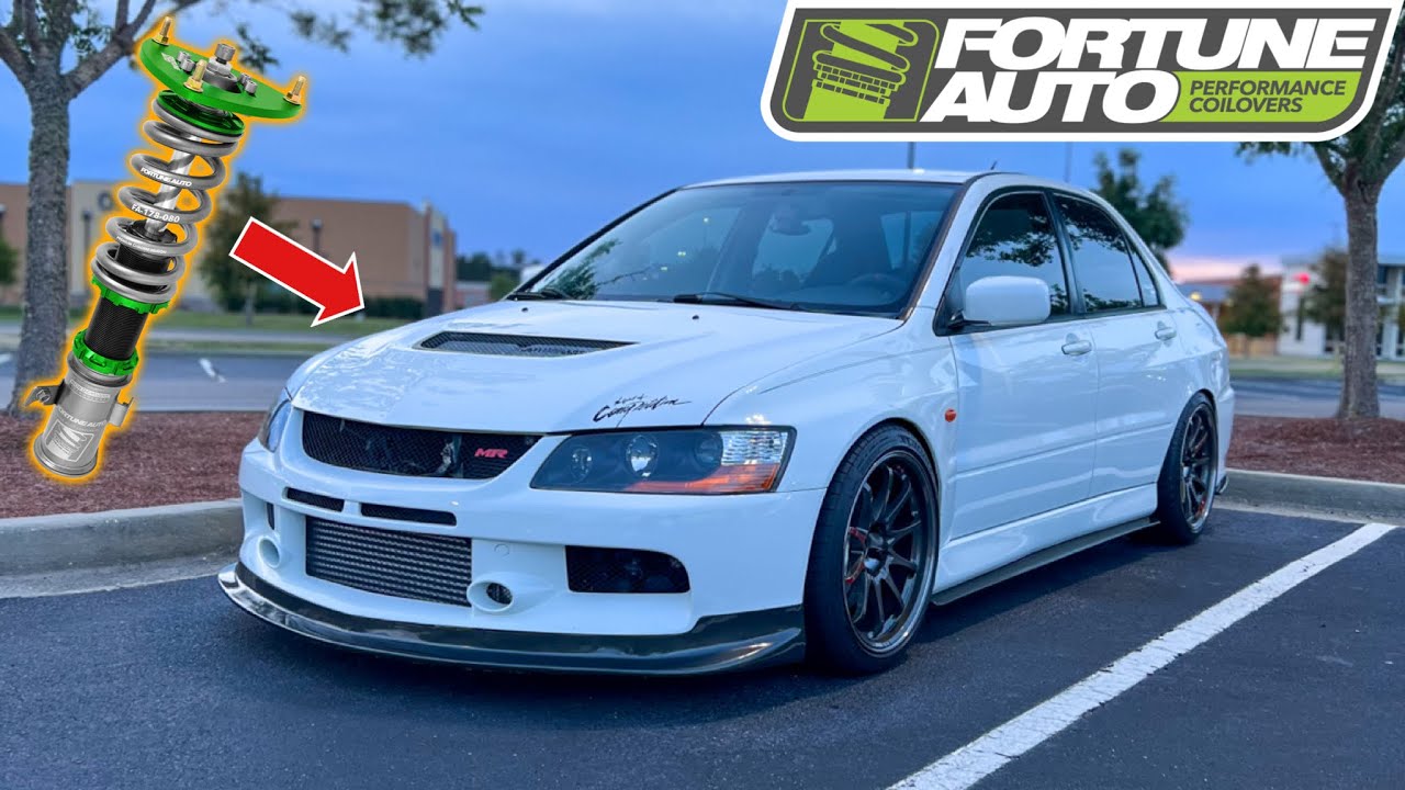 Installing Fortune Auto Coilovers on my Evo 9!!