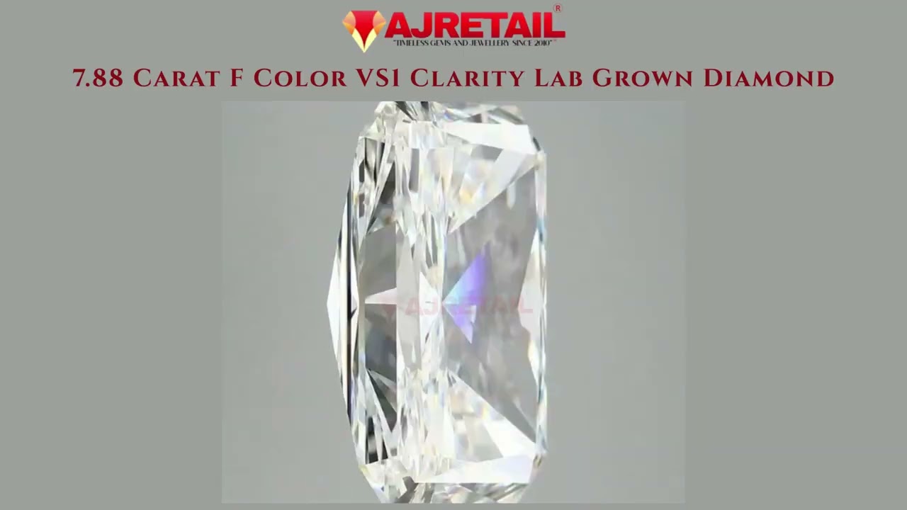 💎 7.88 Carat F Color VS1 Clarity Lab Grown Diamond 