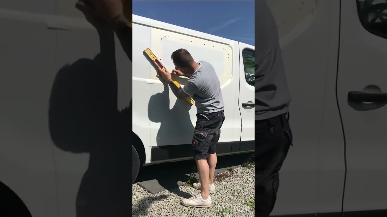 Camper conversion (Renault trafic) first time camper (time lapse)