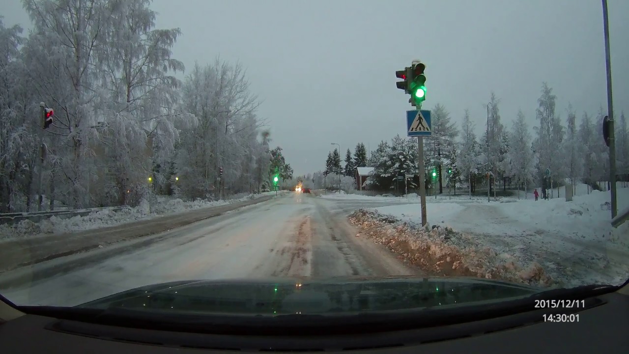 Driving in Oulu, Finland