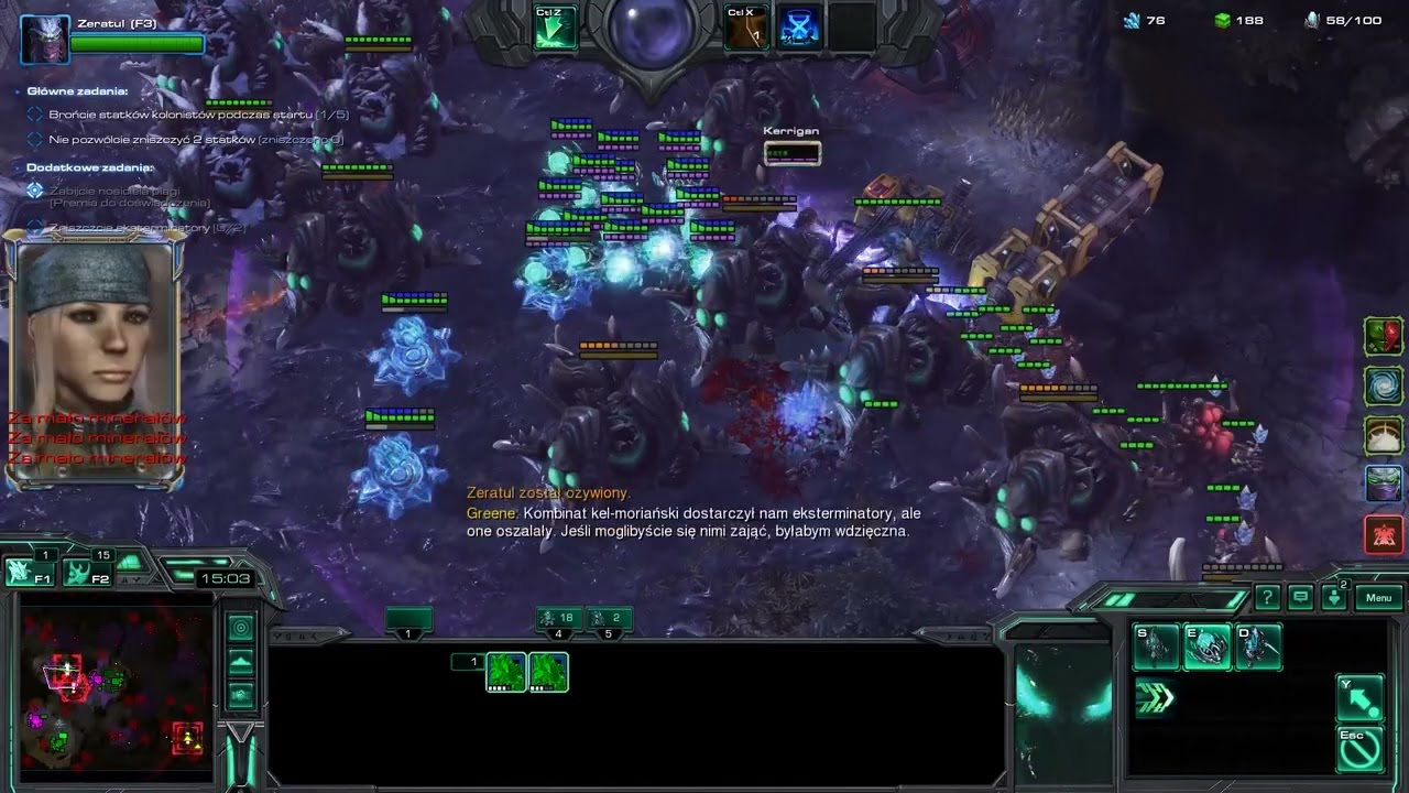 Starcraft 2 Miner Evacuation Coop Zeratul Kerrigan Brutal2 Ewakuacja Gornikow