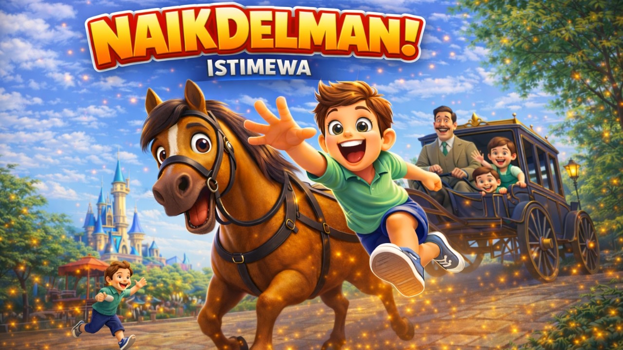Naik Delman Istimewa 🐎 Lagu Anak Indonesia | Animasi Lucu