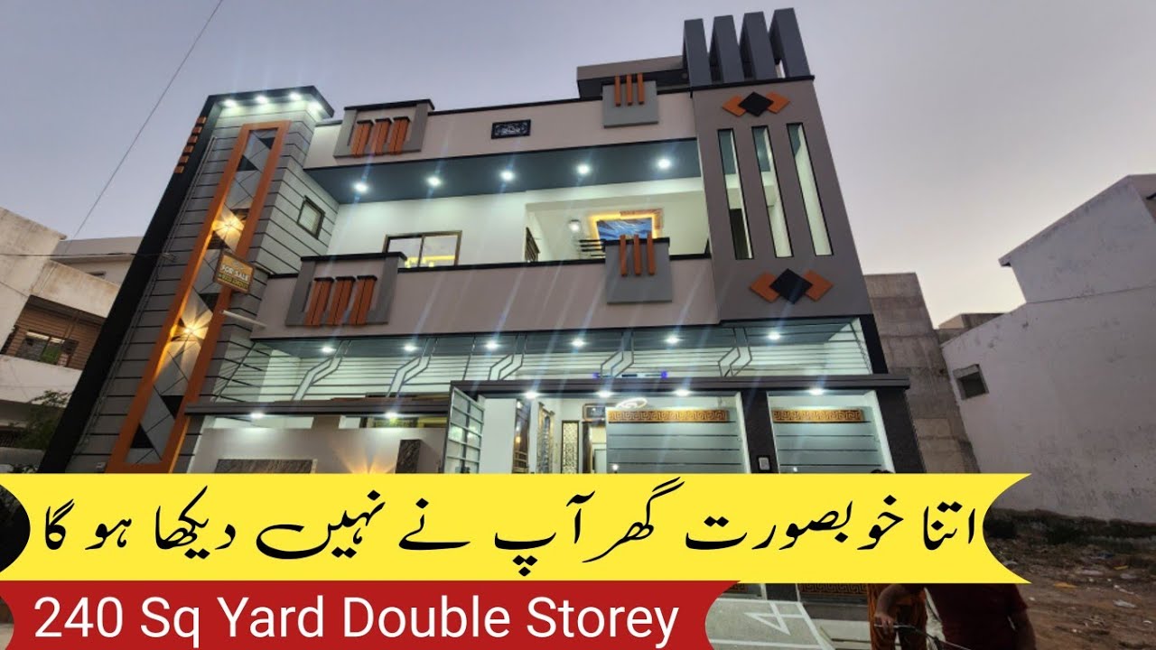 240 Sq Yard Double Storey Brand New House For Sale in Scheme 33 Saadi Town Block 4 | Best Location 