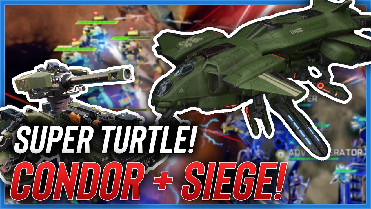 I Super Turtled with SIEGE and a CONDOR! Halo Wars 2