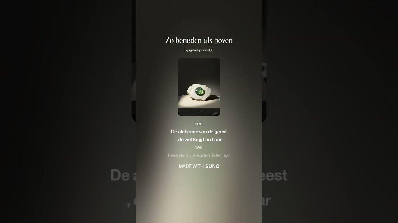 Zo beneden als boven