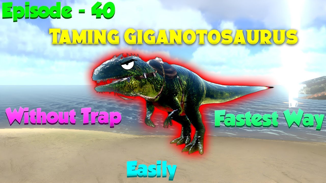 Ark Mobile: How To tame Giganotosaurus | Without Trap😲 | Fastest Way  | Episode 40 | Soa Squad