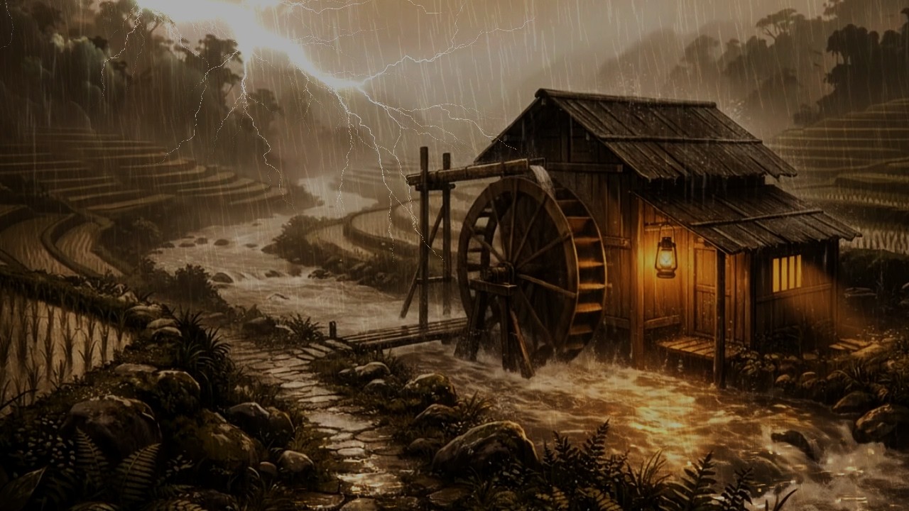 Relaxing Rain Sounds = Drifting to Sleep 😴 | Artsy Illustration