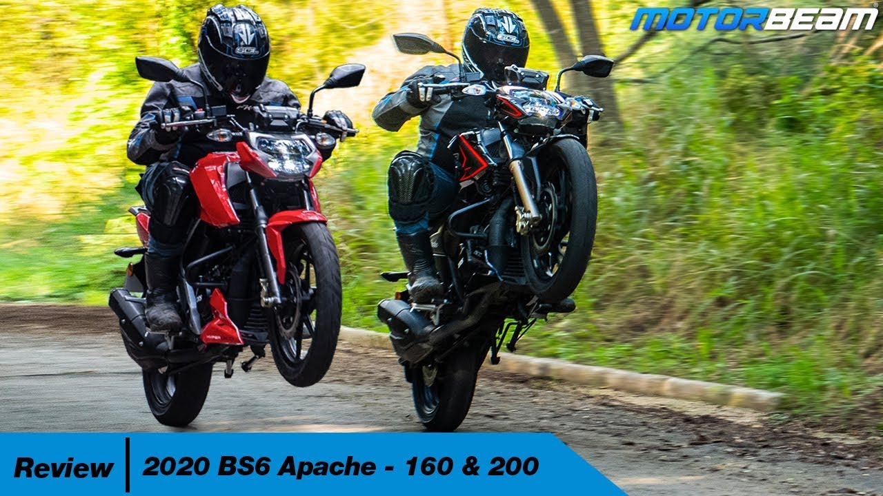 2020 TVS Apache BS6 Review - 160 & 200 Updated | MotorBeam