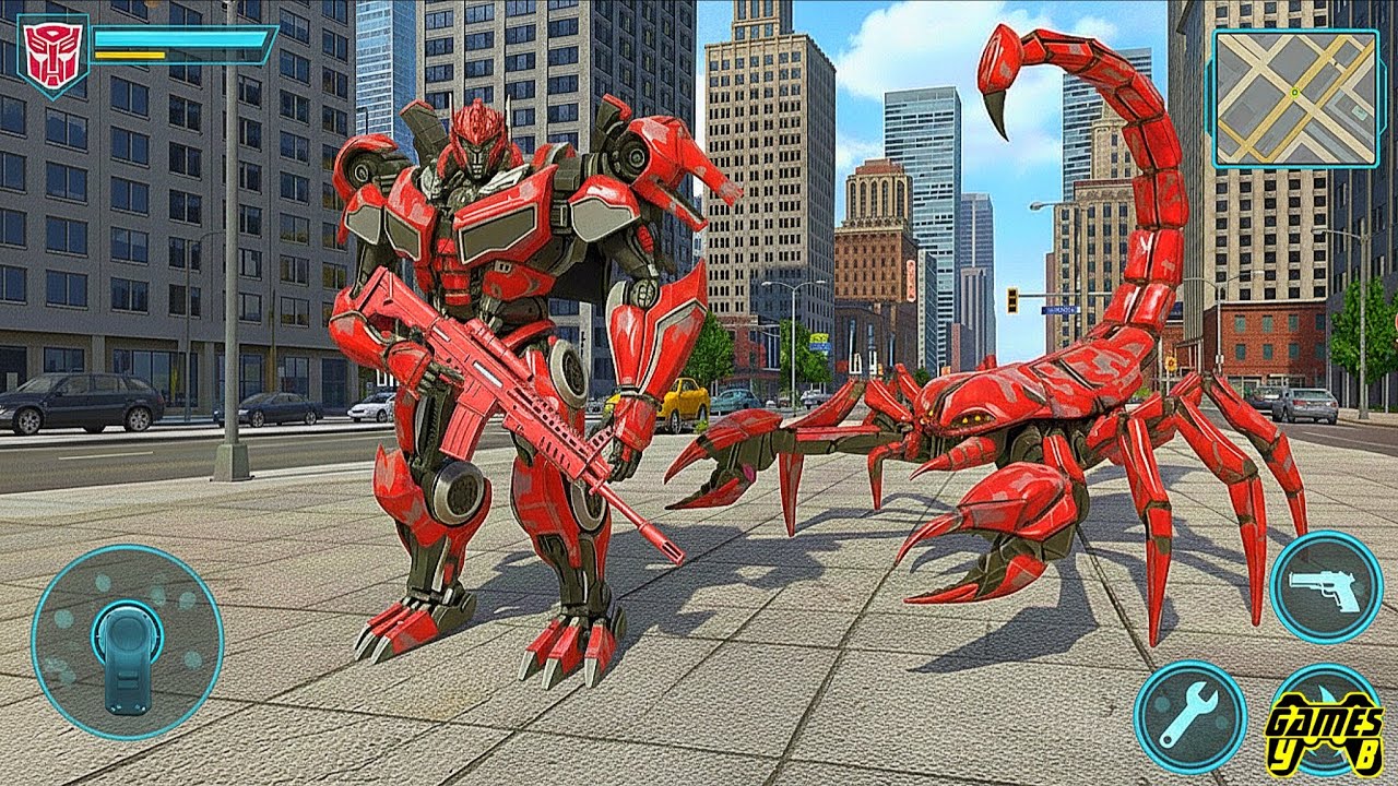 Scorpion Robot Car Transformers Game Part 5 - Android Gameplay
