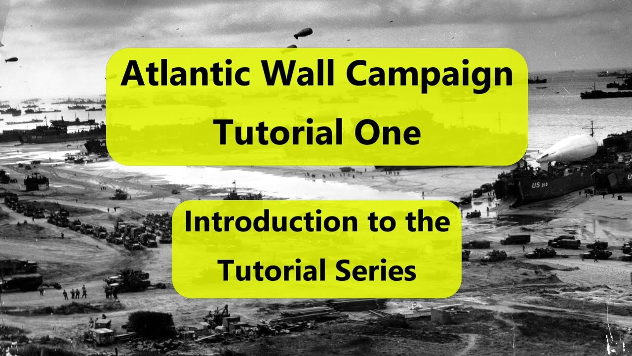 Campaign Tutorial 1: Intro, Rules and Errata Counters - Atlantic Wall (Decision Games)