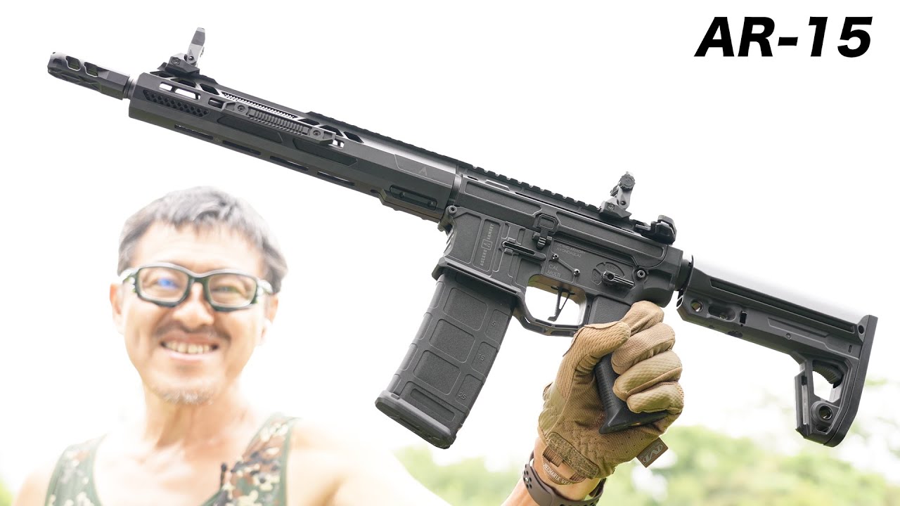 Double Eagle AR-15 Aeroknox×Ascend Armory カスタム電動ガン AEG 電子トリガー&ガンケース付 エアガン レビュー